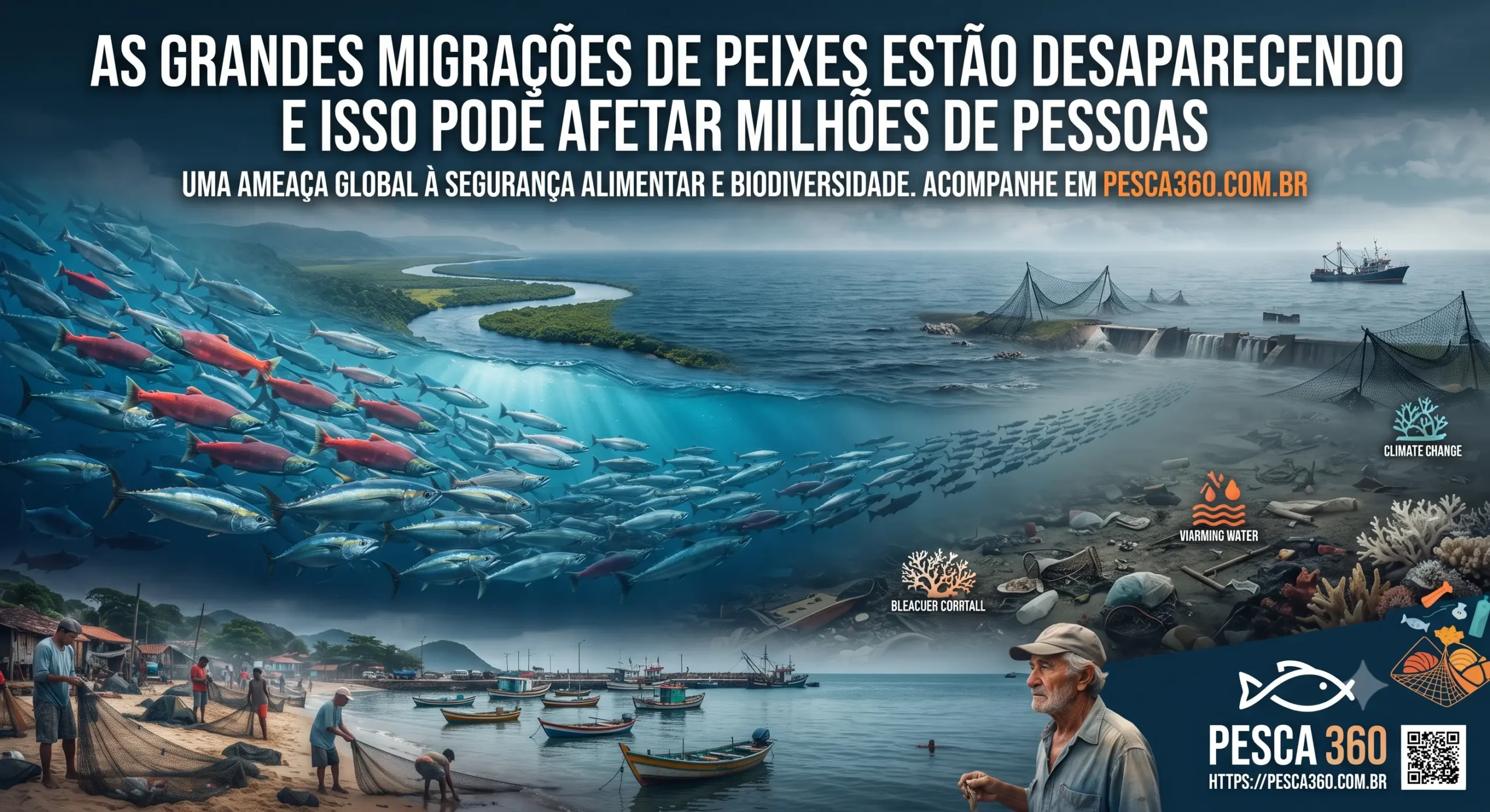 As Grandes Migrações de Peixes Estão Desaparecendo e Isso Pode Afetar Milhões de Pessoas