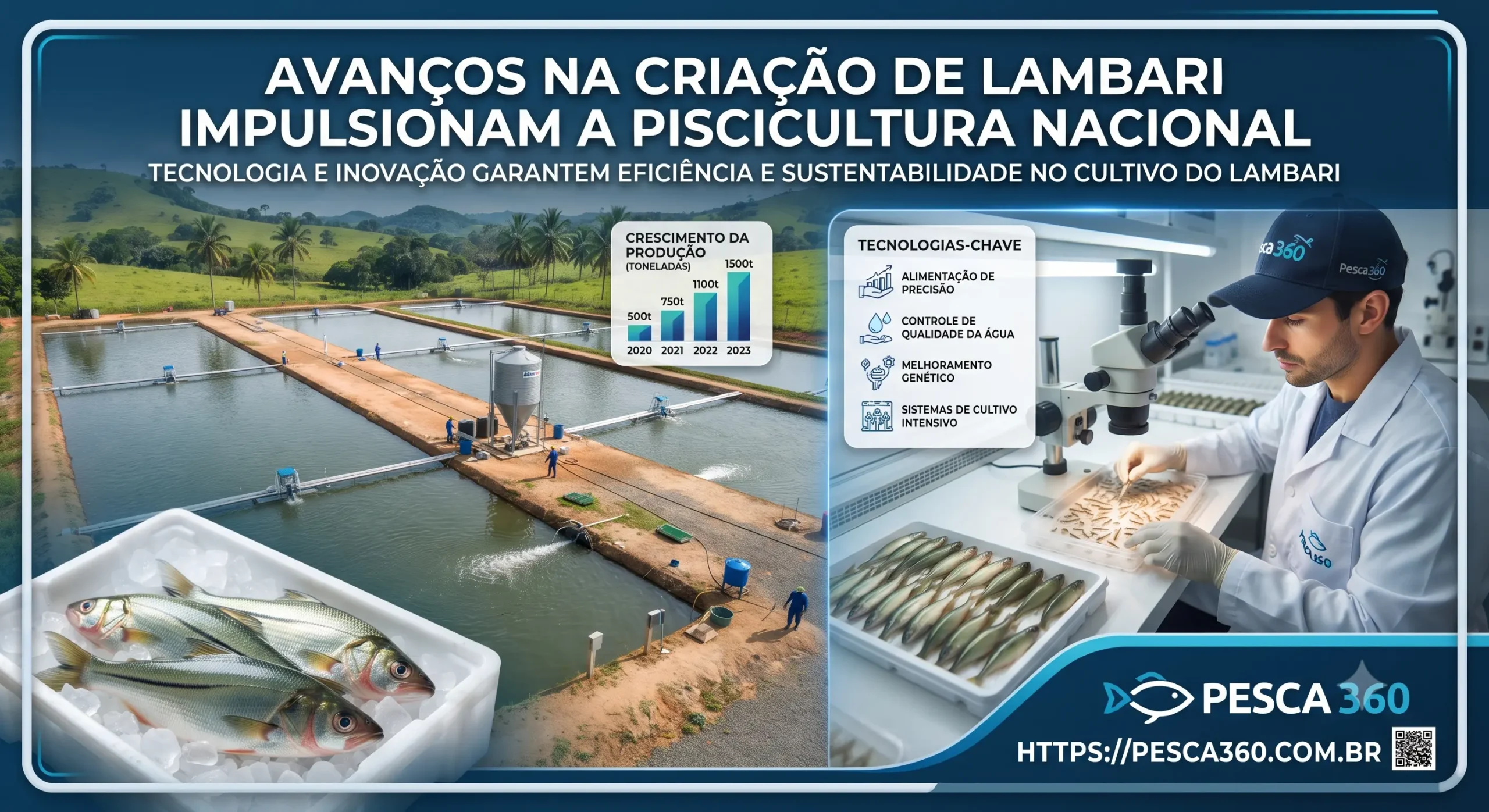 Instituto de Pesca fortalece a lambaricultura e abre novos caminhos para a produção de lambari no Brasil