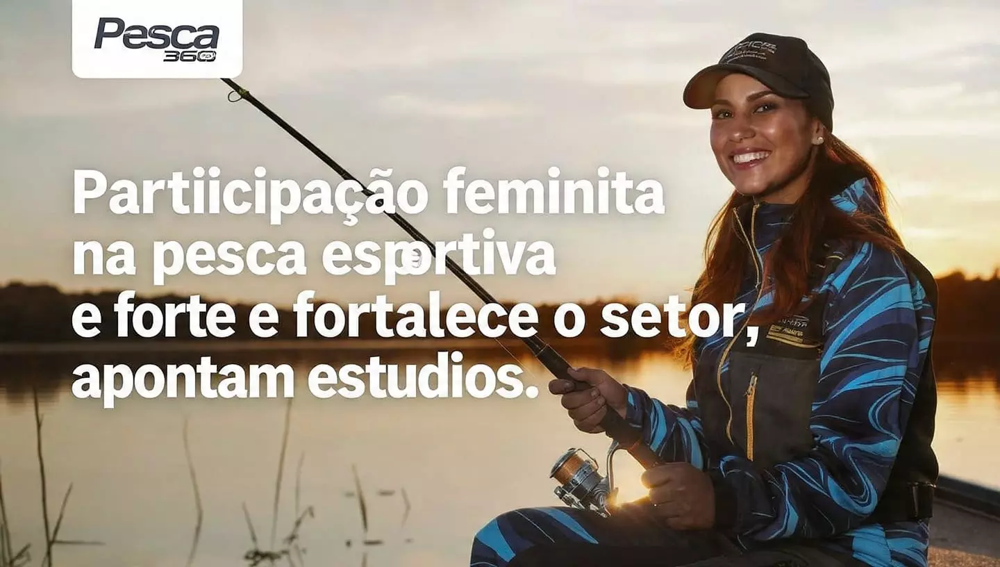 Participação feminina na pesca esportiva cresce e fortalece o setor, apontam estudos
